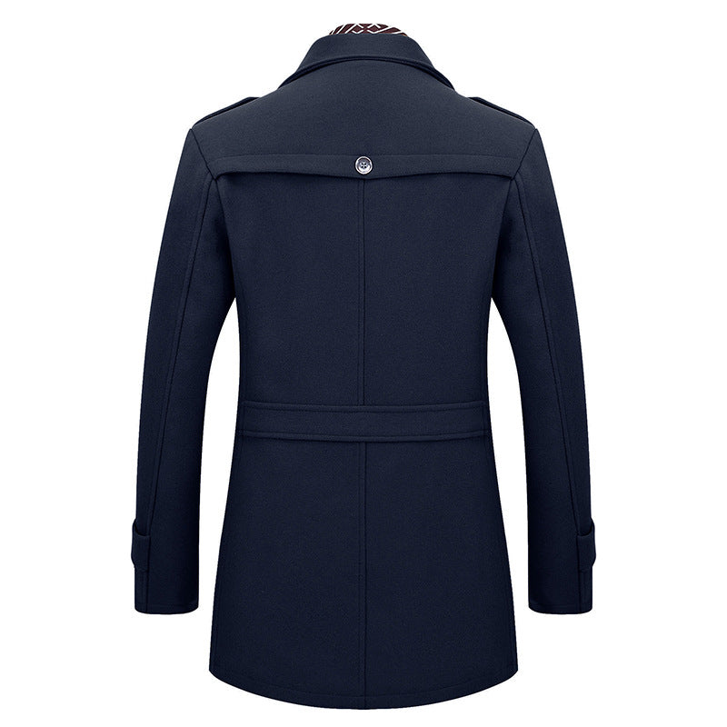 Men's Business Casual Woolen Coat