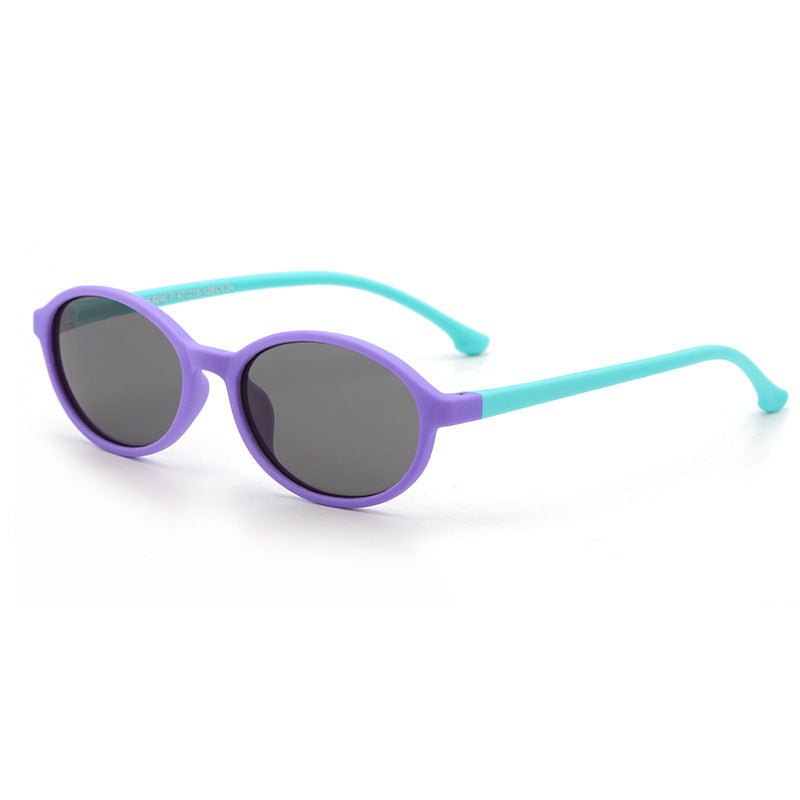 Children Oval Silicone Sunglasses