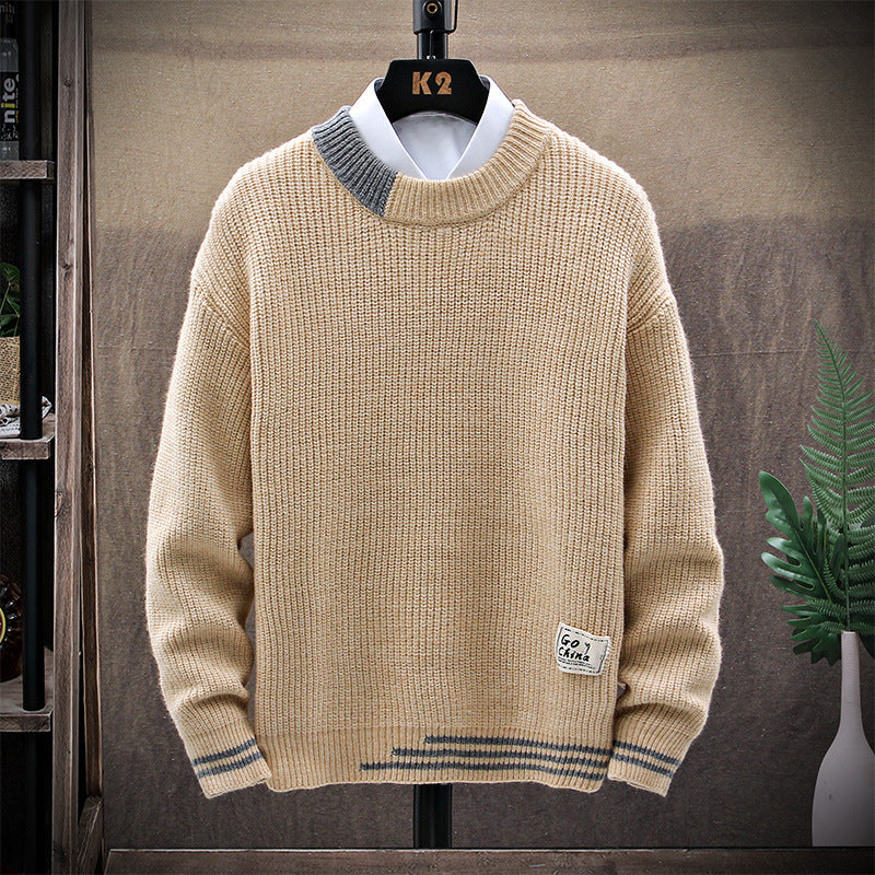 Trendy Casual Men's Long-sleeved Sweater