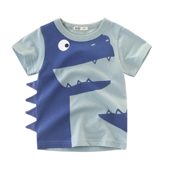 Children's Wear 2021 Summer New Children's Boys Cotton T-shirt Men's Treasure In Children's Short Sleeves