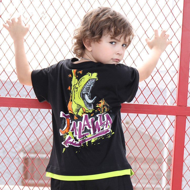 Dinosaur boy short sleeve T-shirt