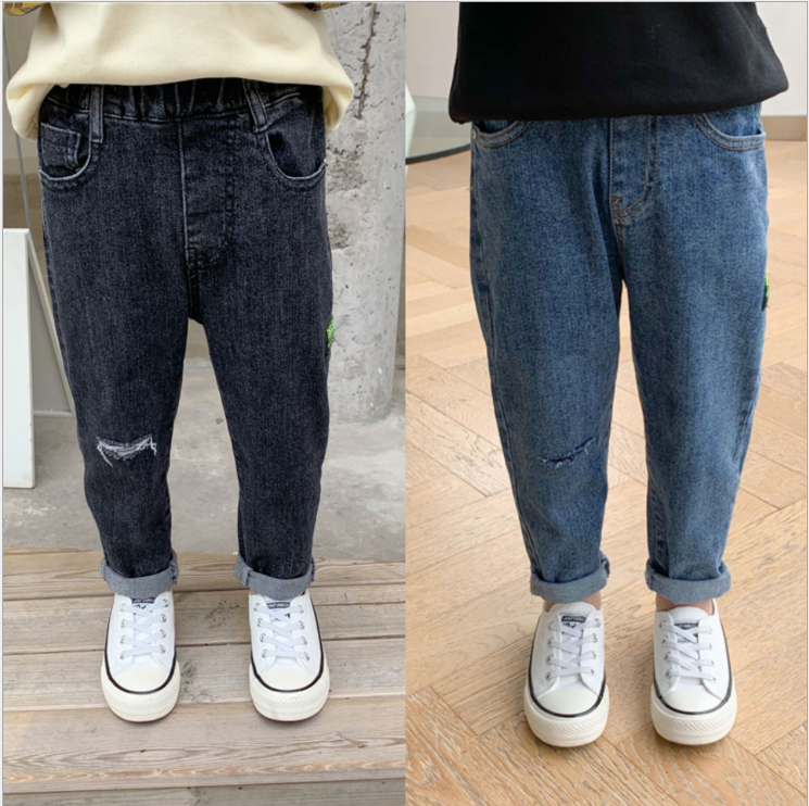 Autumn Children's Jeans Style Trendy Children's Pants New Trend