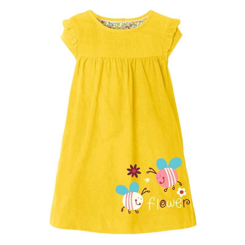 Children's Clothing European And American Children's Skirt Cotton Sleeveless Girls Dress