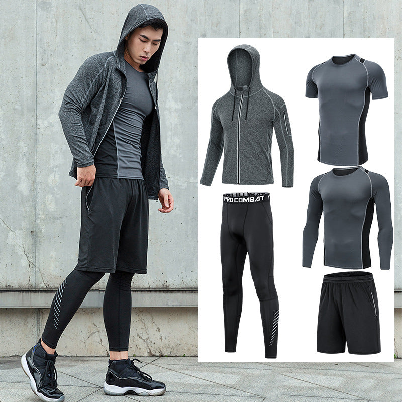 Men'S Fitness Clothing Running Sports Quick-Drying Clothing Training Clothing