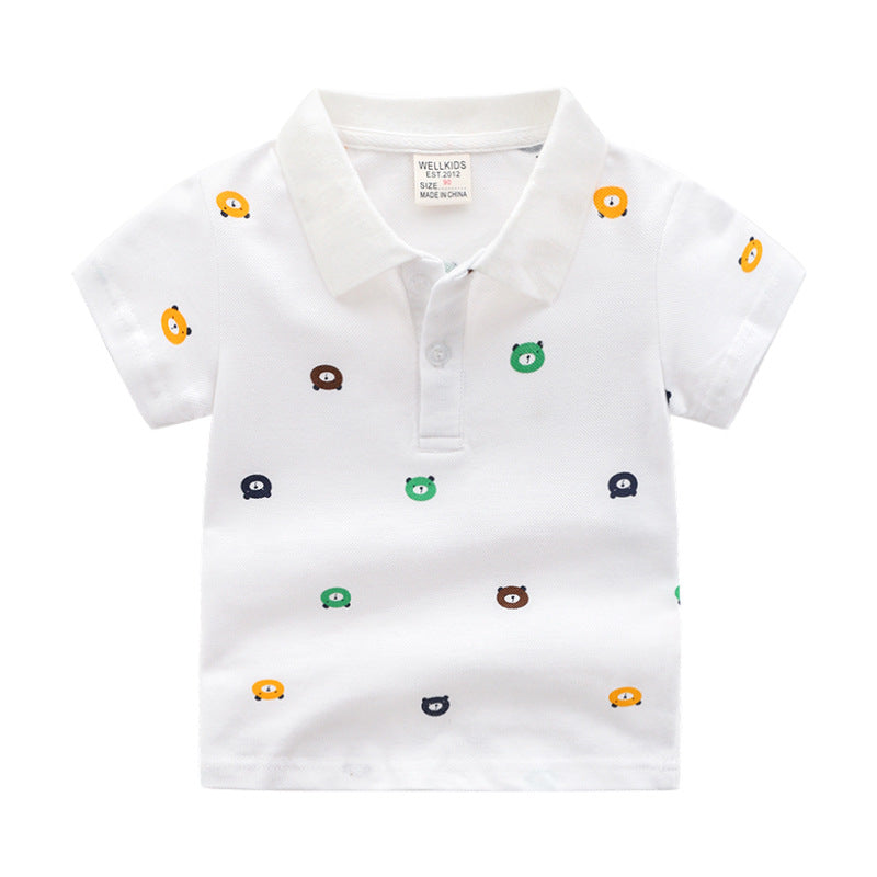 Cartoon Children's Short Sleeve Shirt