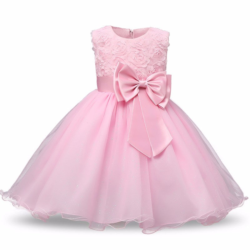 Princess Flower Girl Dress Summer Tutu Wedding Birthday Party Dresses