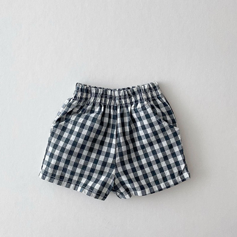 Ins Baby Loose Thin Cotton And Linen Shorts Childish Style