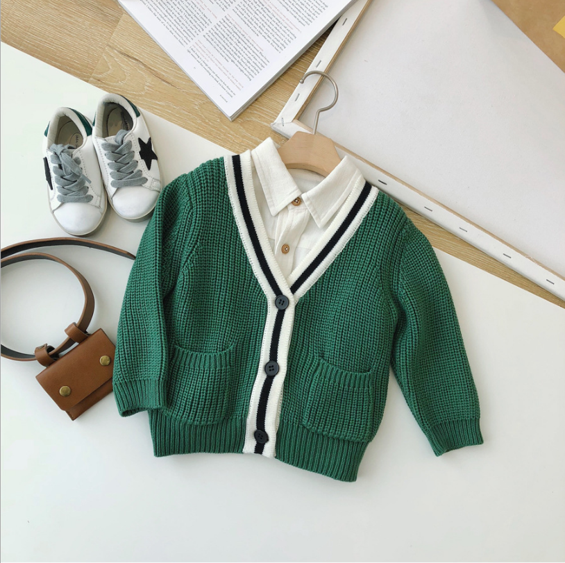 Children's clothing autumn sweater baby sweater cardigan jacket