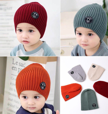 Children Unisex Fashion Ribbed Hat