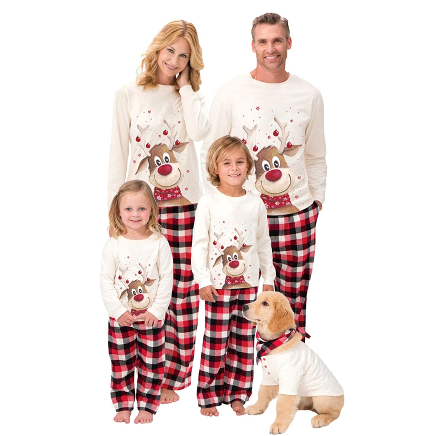 Elk Print Christmas Parent-child Outfit