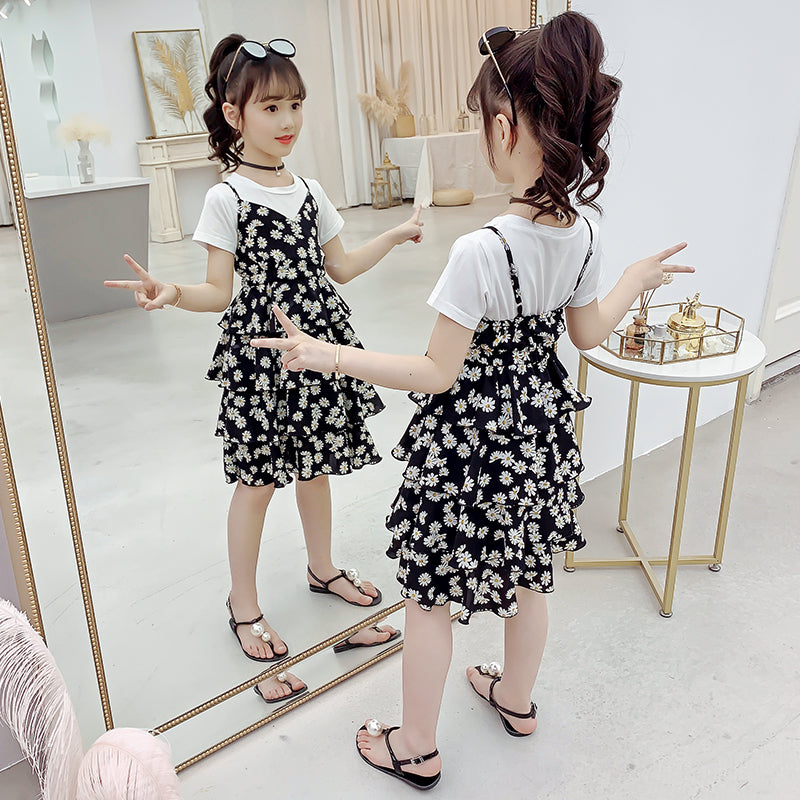 Children dress two piece shirt and dress