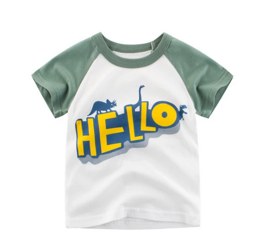 Children's Wear 2021 Summer New Children's Boys Cotton T-shirt Men's Treasure In Children's Short Sleeves