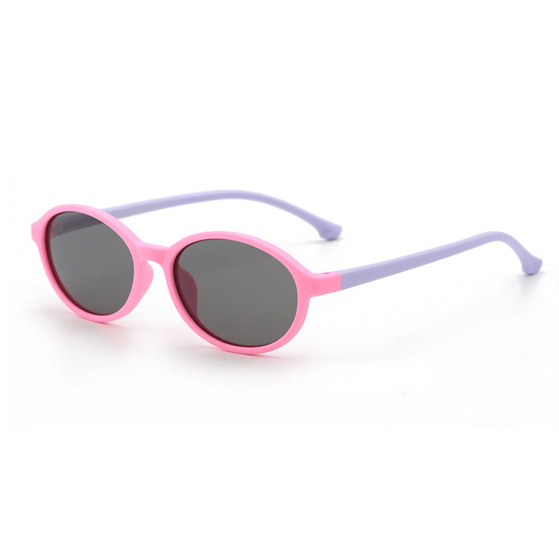 Children Oval Silicone Sunglasses