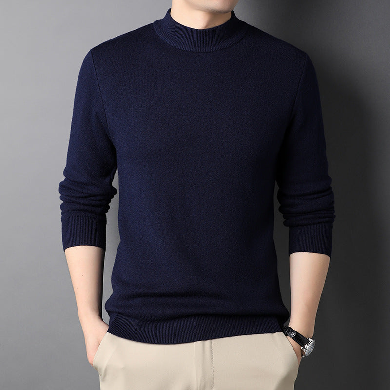 Pullover Men's Thickened Half-high Collar Sweater