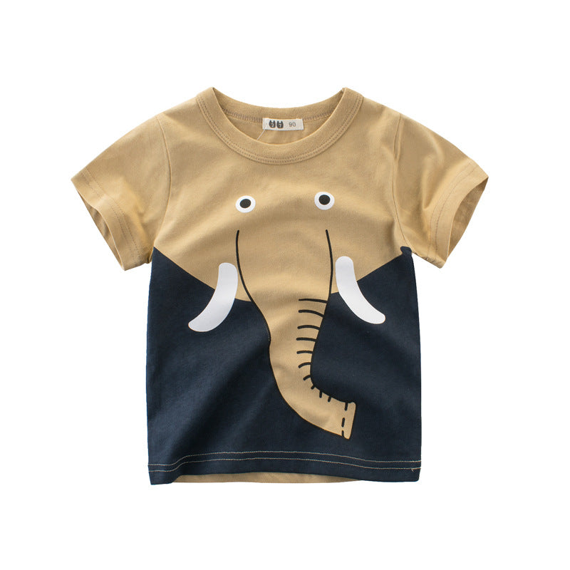 Child short sleeve t-shirt boy half sleeve