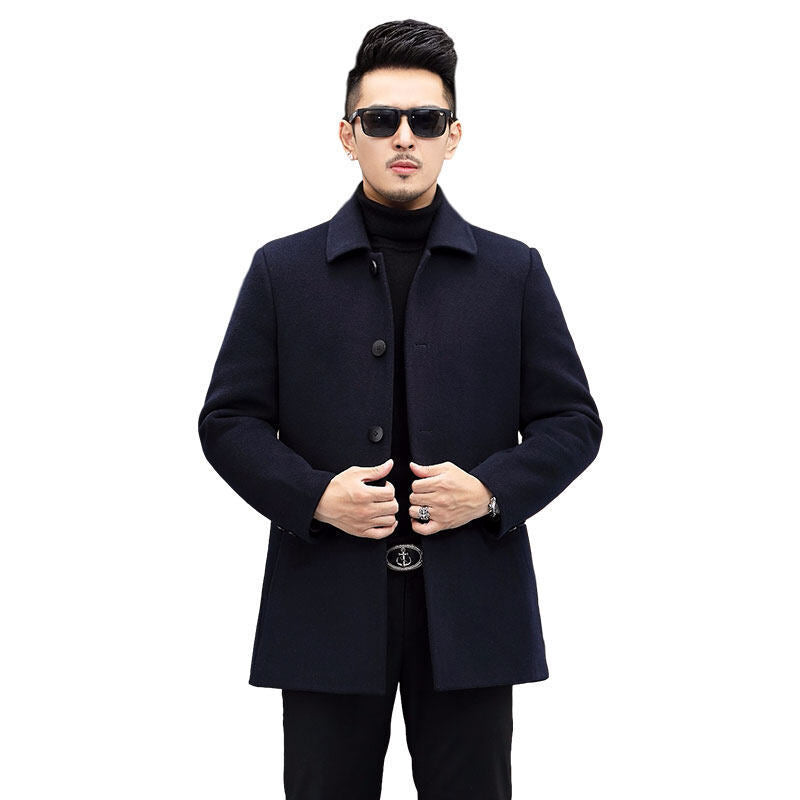 Men's Casual Warm Double-sided Nylon Coat