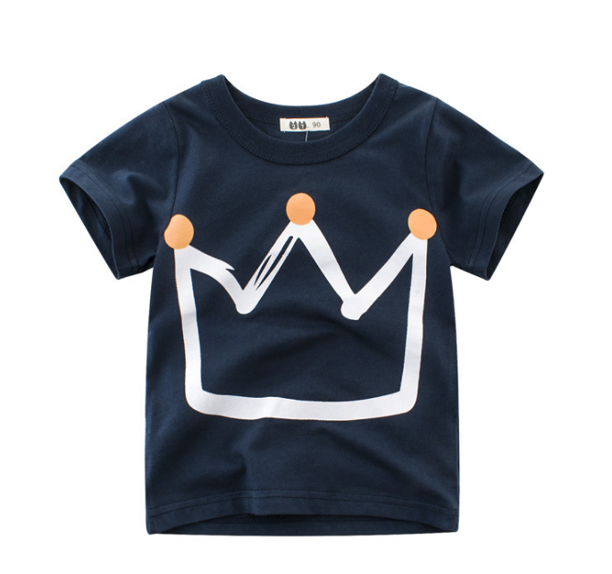 Children's Wear 2021 Summer New Children's Boys Cotton T-shirt Men's Treasure In Children's Short Sleeves