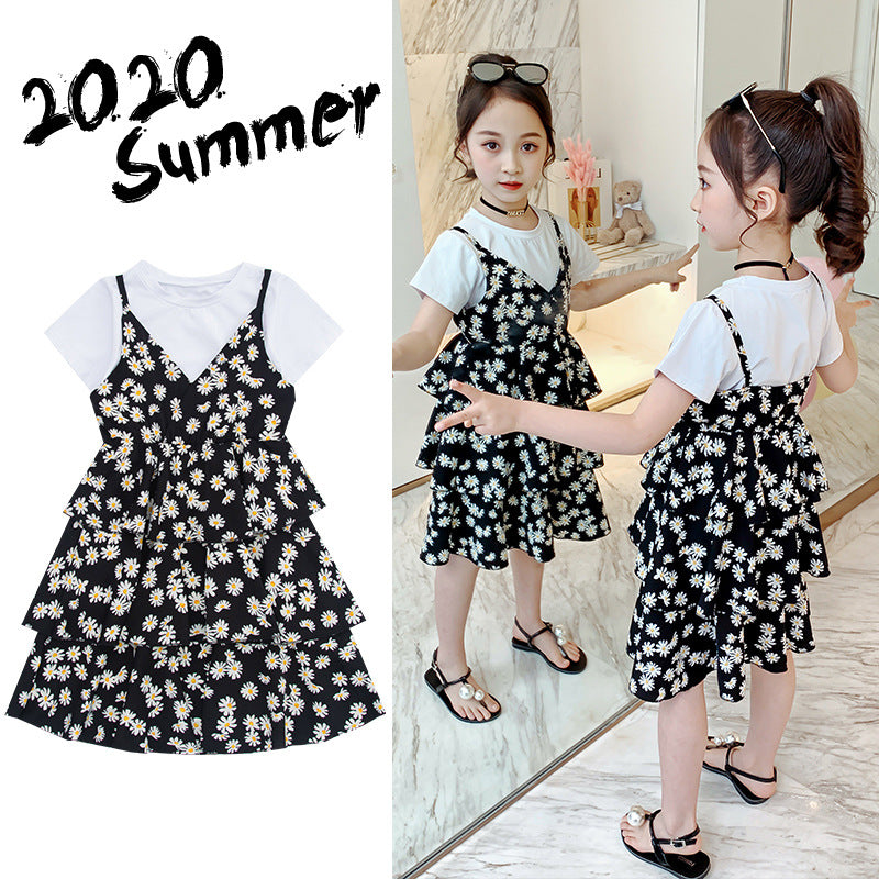 Children dress two piece shirt and dress