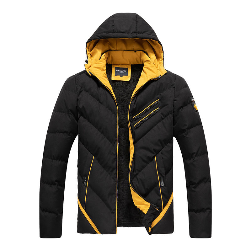 Autumn And Winter New Trendy Handsome Fashion All-match Cotton-padded Coat Men's Coat