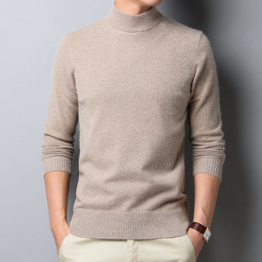 Pullover Men's Thickened Half-high Collar Sweater