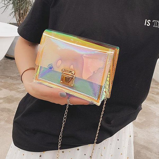 All-matching Transparent Laser Gel Bag Women