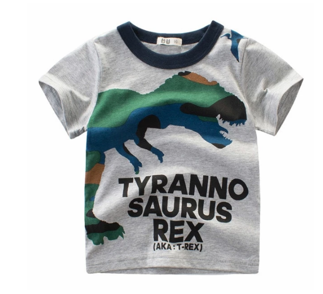 Children's Wear 2021 Summer New Children's Boys Cotton T-shirt Men's Treasure In Children's Short Sleeves