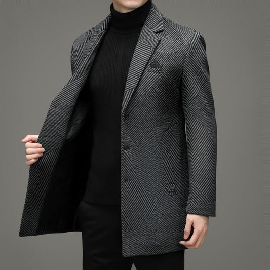 Men's British Cashmere Warm Woolen Coat