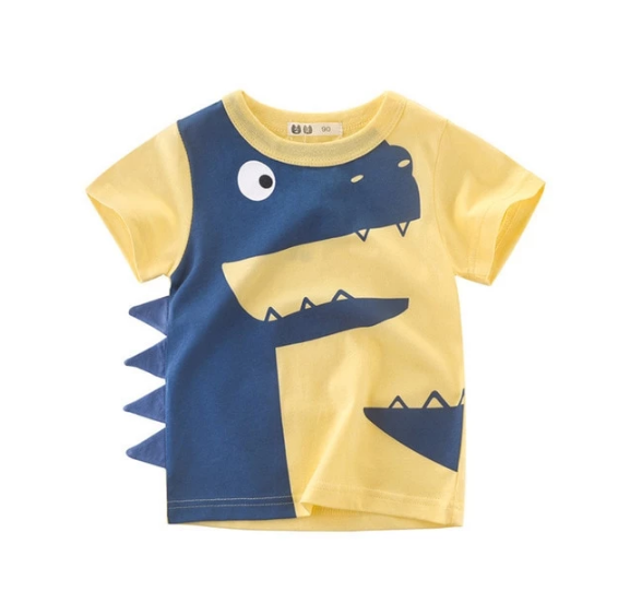 Children's Wear 2021 Summer New Children's Boys Cotton T-shirt Men's Treasure In Children's Short Sleeves