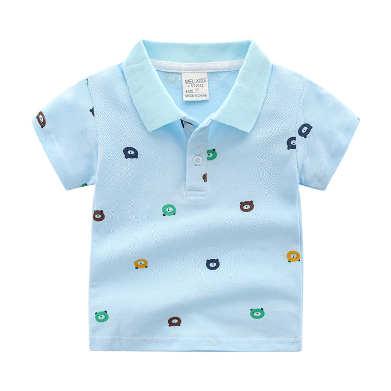 Cartoon Children's Short Sleeve Shirt