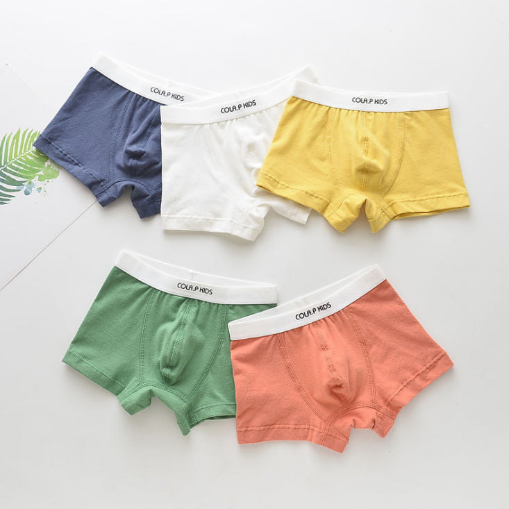 Cola Pear Boy's Solid Color Boxer