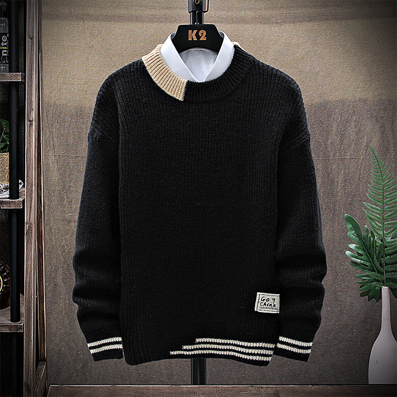 Trendy Casual Men's Long-sleeved Sweater