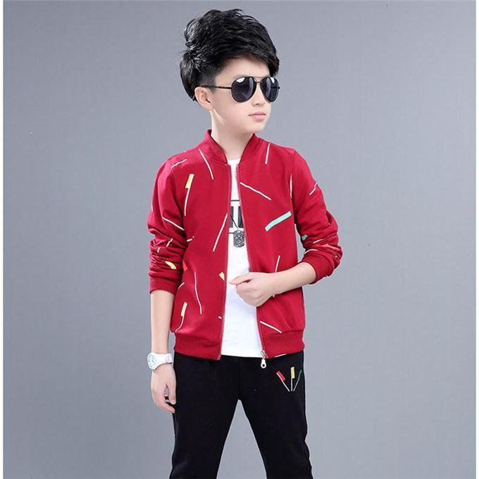 Two-piece Western Style Korean Handsome Boy Clothes