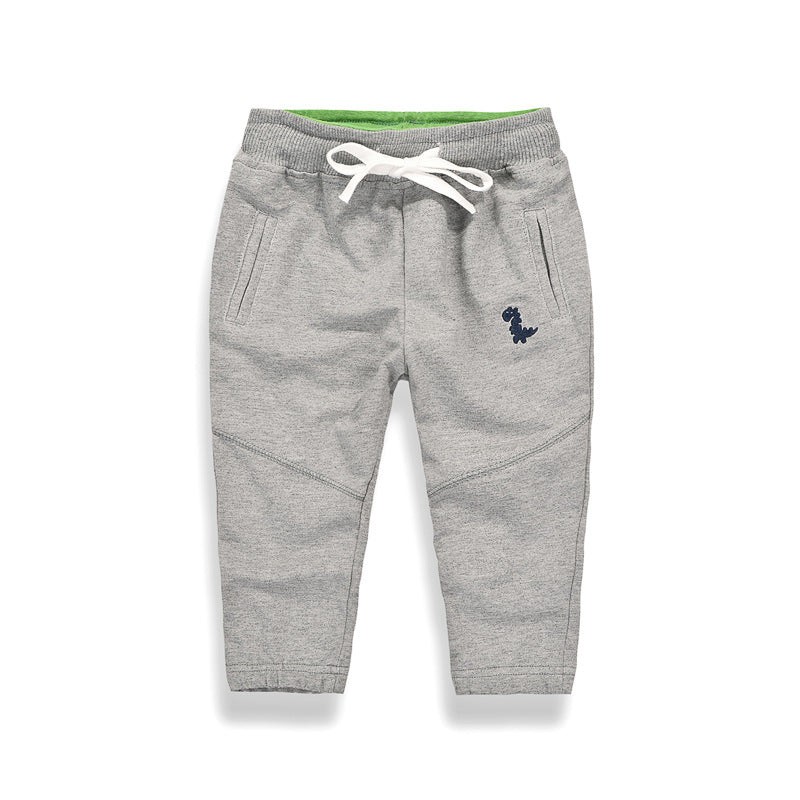 Children's Little Dinosaur Lace-up Sweatpants