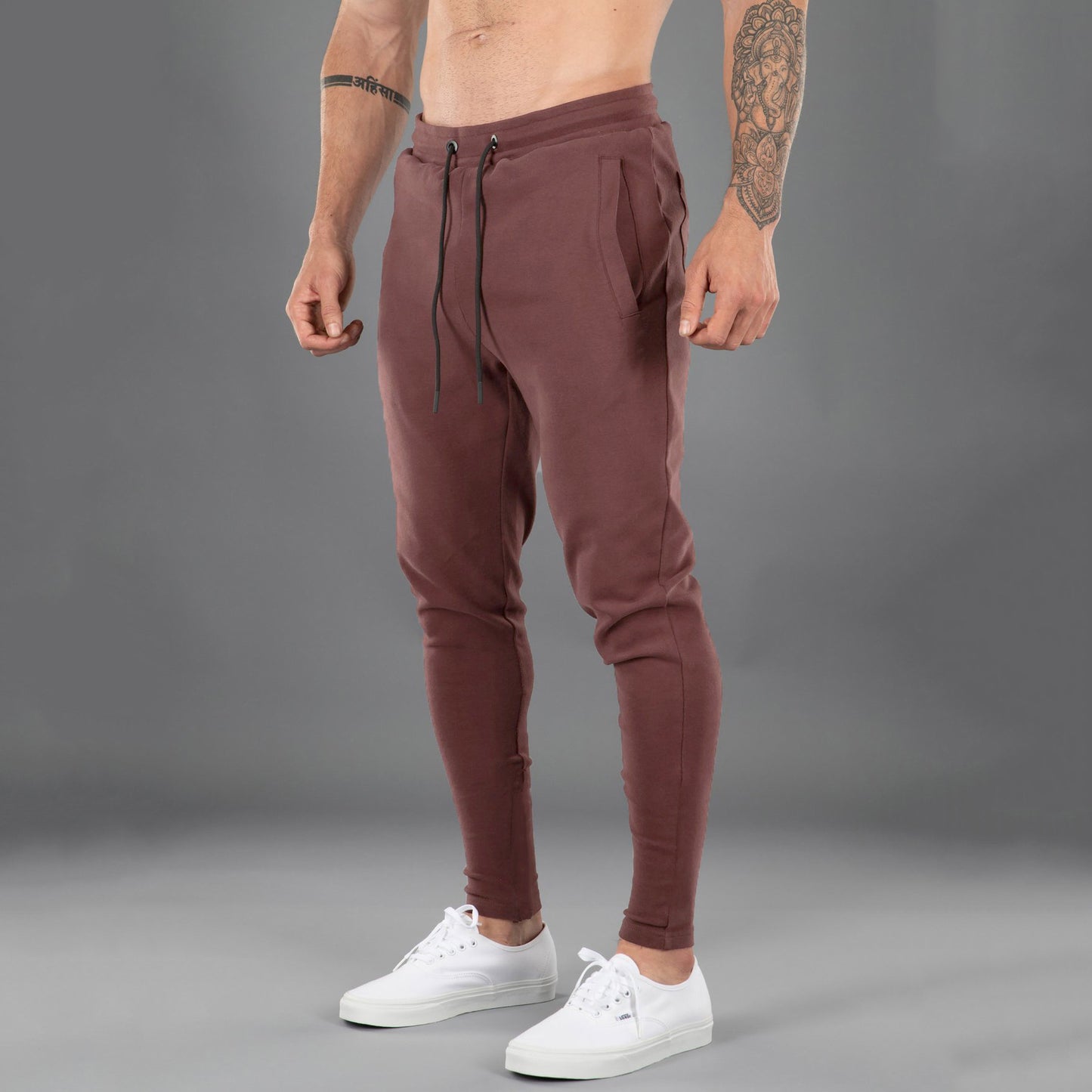 Men's Casual Sports Pants Cotton Skinny Stretch