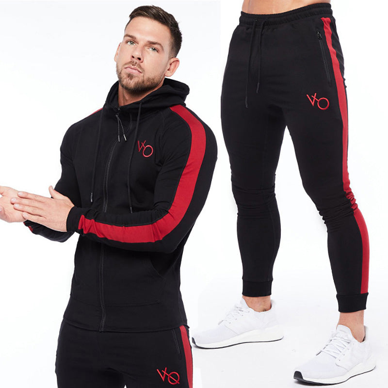 Men's Running Training Elastic Sweater Set