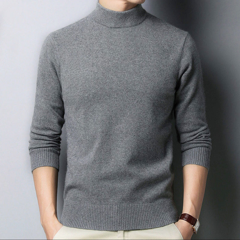 Pullover Men's Thickened Half-high Collar Sweater