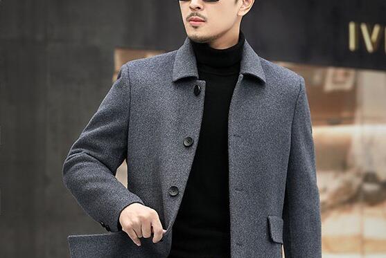 Men's Casual Warm Double-sided Nylon Coat