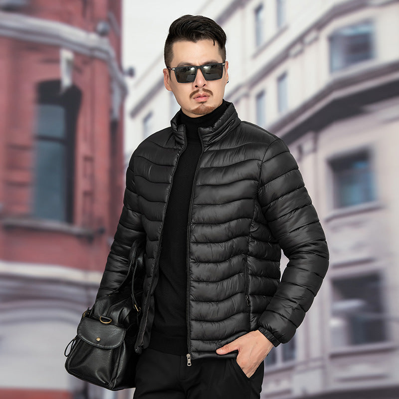 Men's Lightweight Down Jacket Plus Size Cotton Jacket Coat