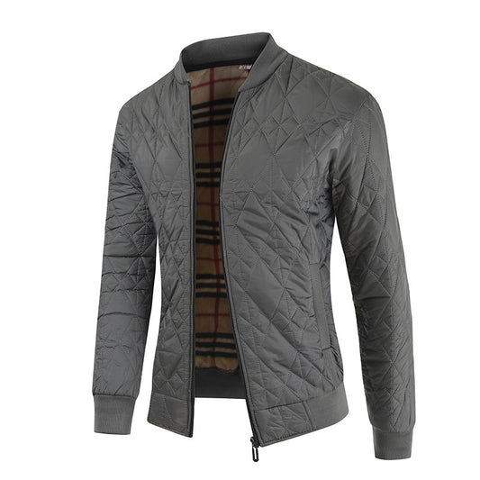 Autumn And Winter New Men's Fleece-lined Cotton Jacket