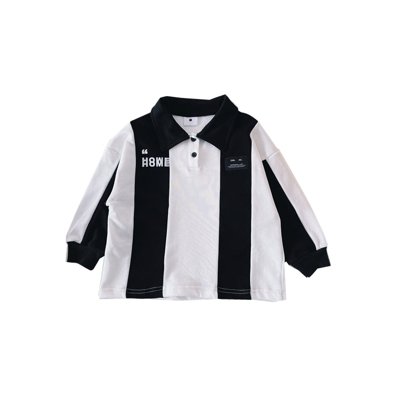 Boys' All-match Striped Shirt